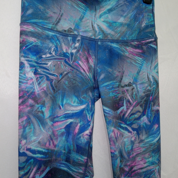 Ivivva By Lululemon Girls Leggings Size 14 EUC Muticolor Brushed Pattern - Picture 2 of 9